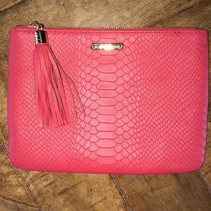 🌴Authentic Gigi New York Red Leather Clutch